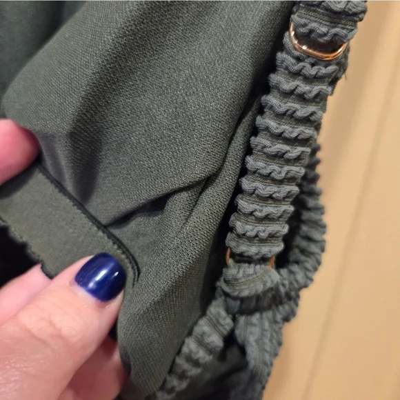 New Kona Sol Green Ribbed One Piece Swimsuit Women's Small (4-6) Full Coverage - Picture 7 of 12